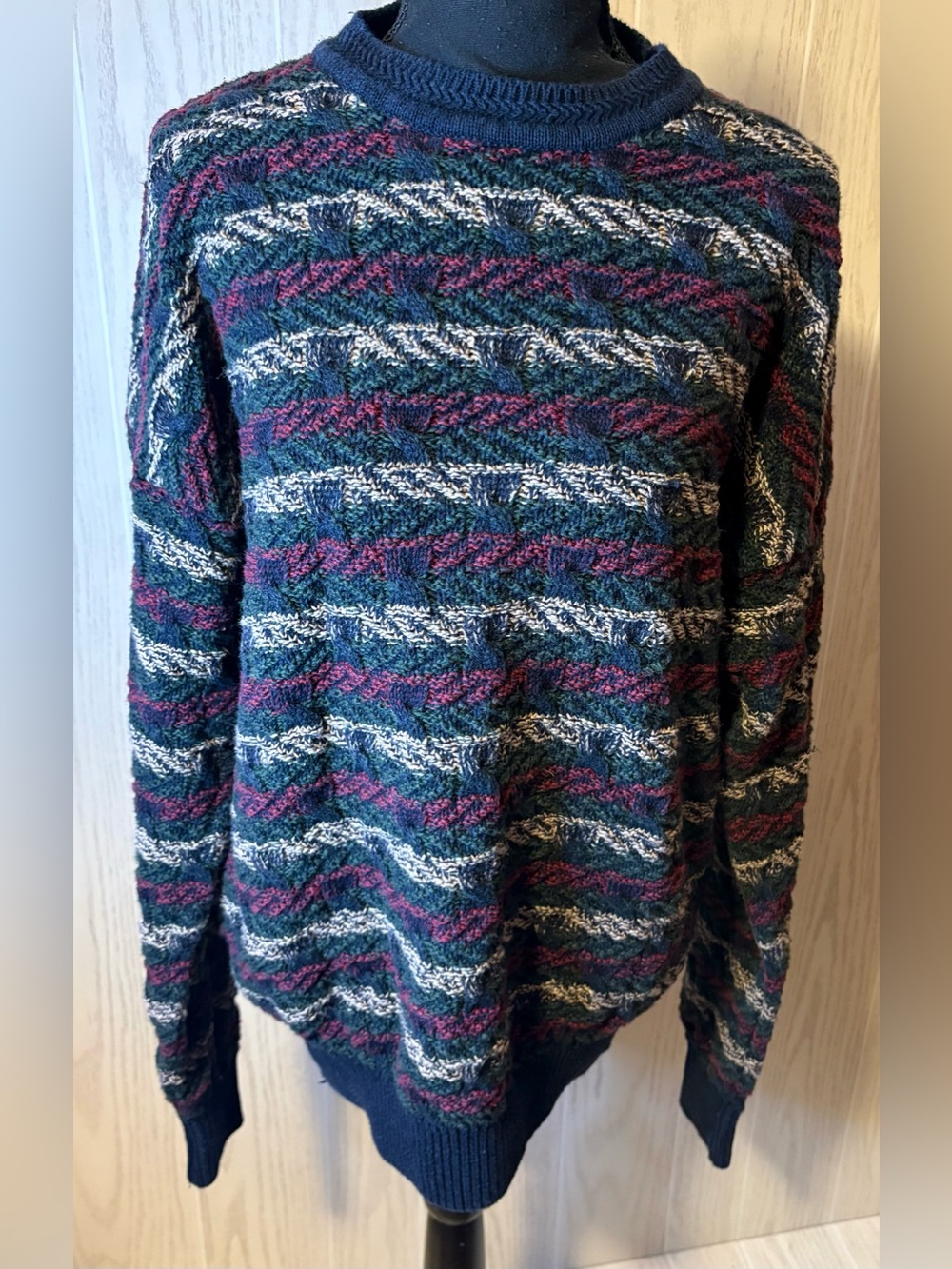 Vintage Grandpa Sweater Large Unisex Y2K
